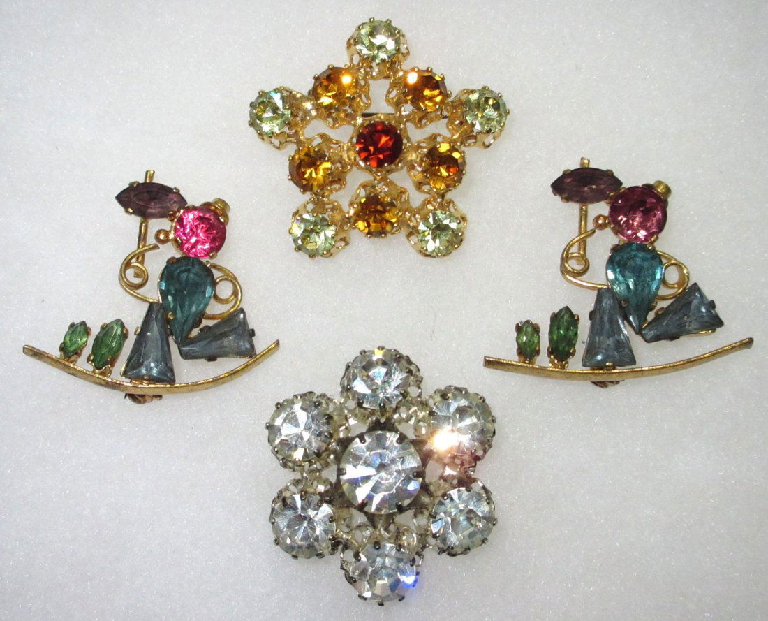 Austria, Czech Rhinestone Pins (1 of 7)