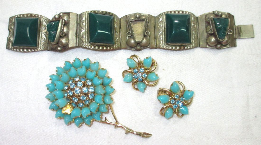 Taxco Aztec Face Bracelet for Repair (1 of 5)