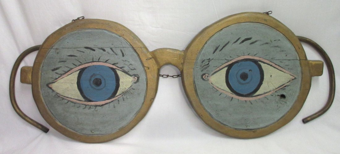Wood Eyeglass Merchant's Sign (1 of 3)
