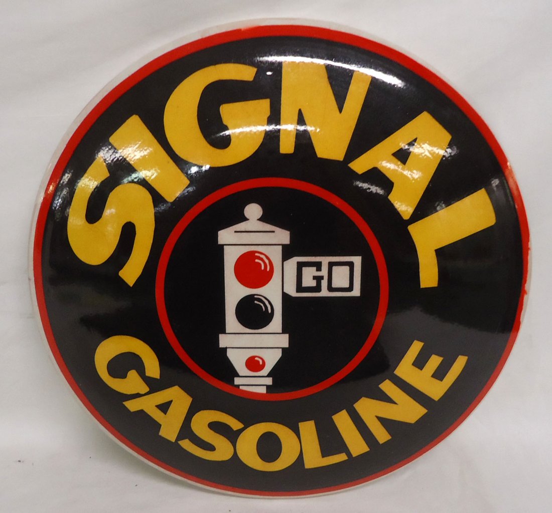 Modern Signal Gasoline Advertising Sign (1 of 2)