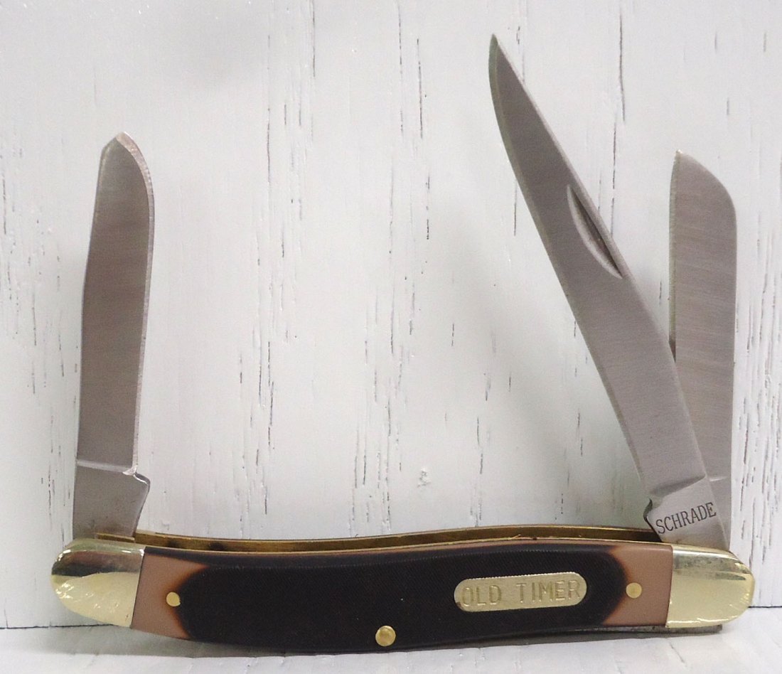 3 7/8" Schrade Old Timer Pocket Knife (1 of 2)
