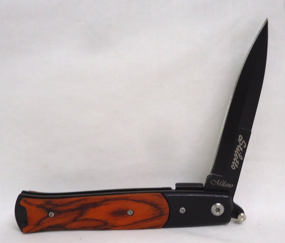 4 3/4" Stiletto Lock Blade Folding Knife (1 of 2)