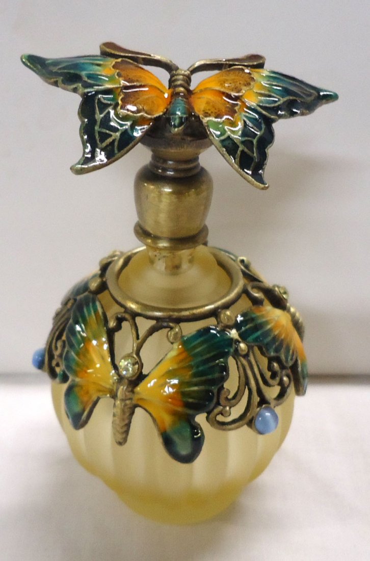 Perfume w/Enameled Butterflies (1 of 3)