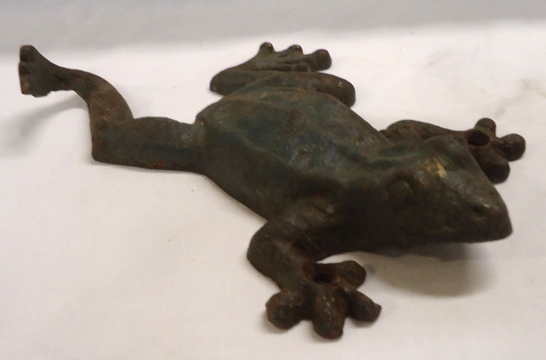 Antique Cast Iron Frog Door Stop (1 of 3)