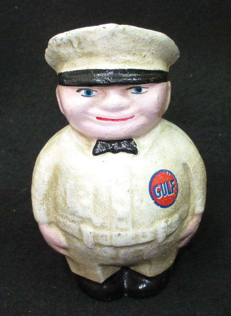 Modern C.I. Gulf Oil Man Bank (1 of 3)