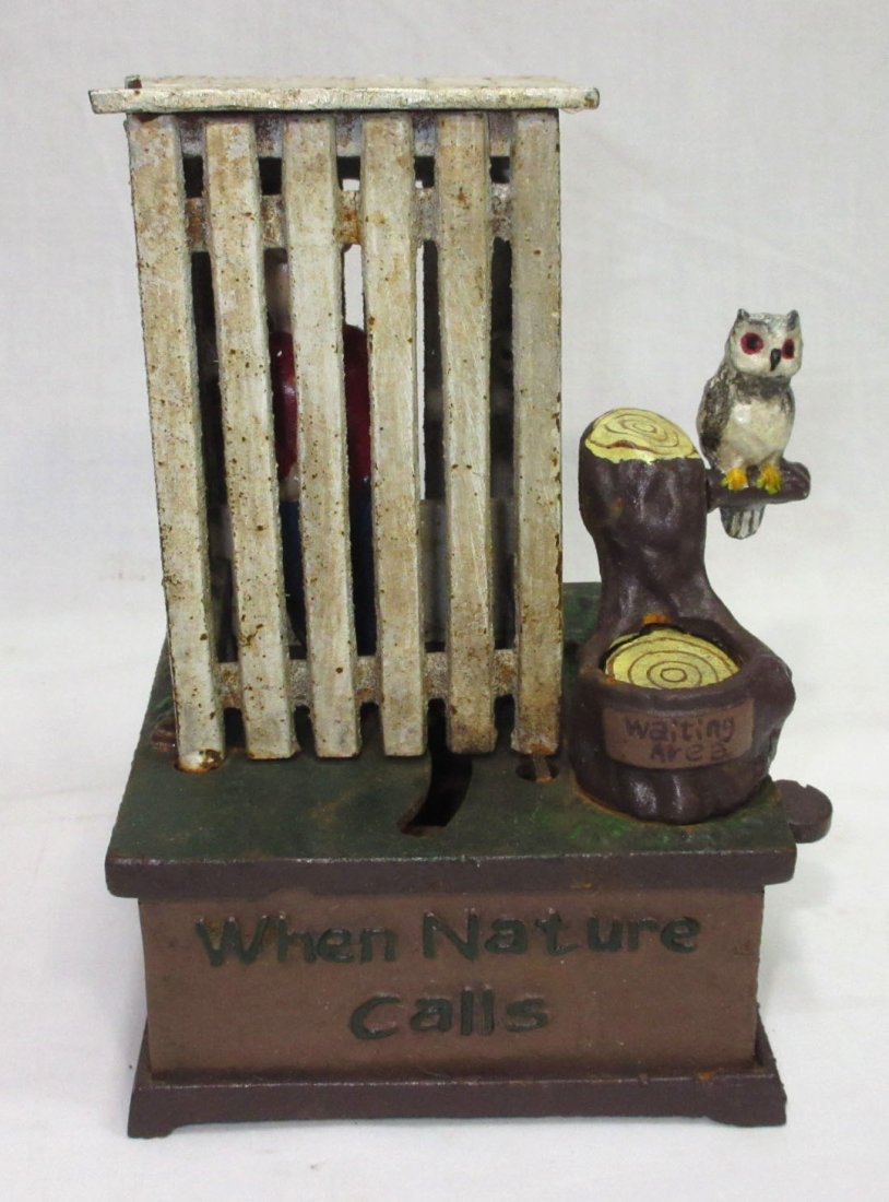 Modern C.I. Mechanical Bank (1 of 4)