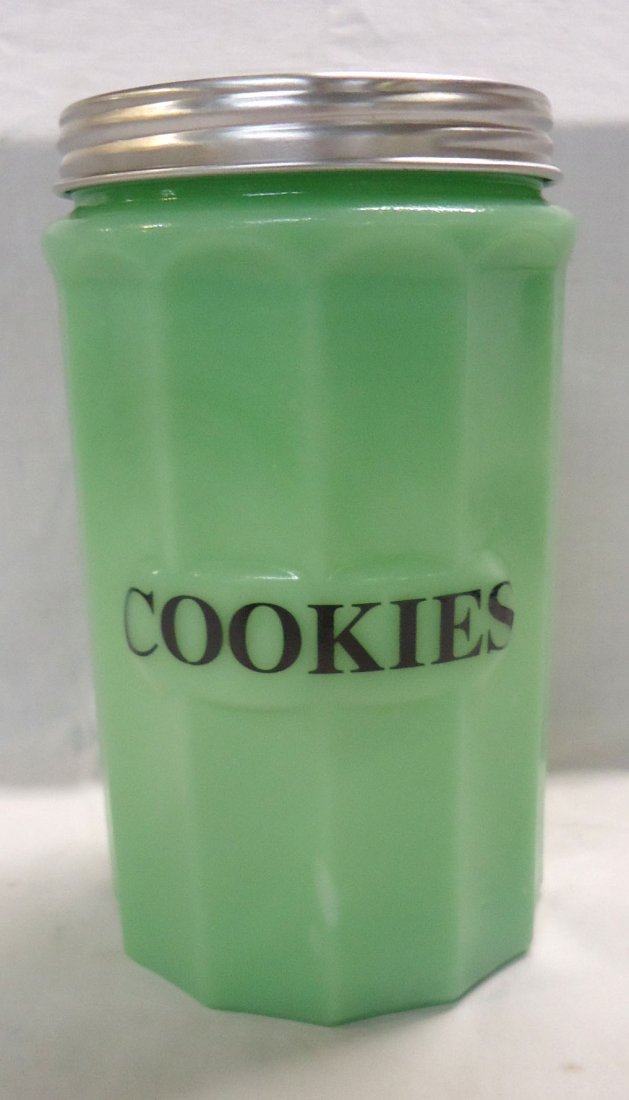 Modern Jadeite Cookie Canister (1 of 3)
