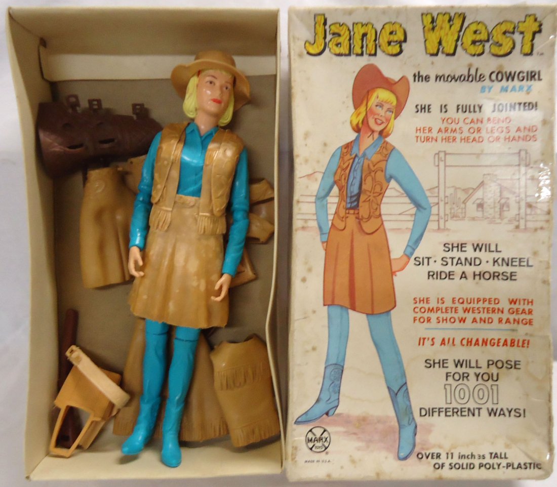 Jane West Action Figure Orig. Box: 11" figure