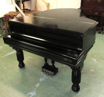 Steinway Baby Grand Player Piano: 39" x 56" x 74"