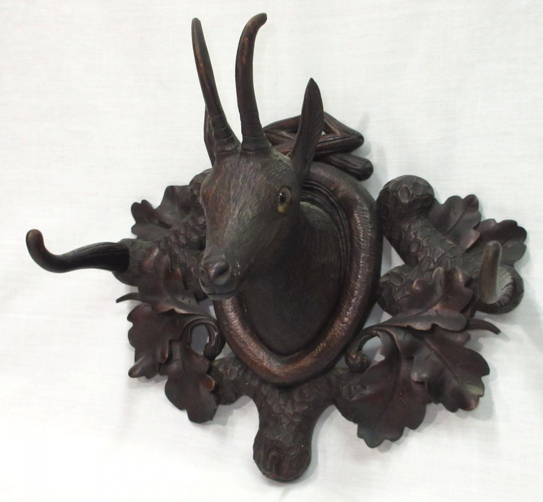 Black Forest Carved Wall Rack (1 of 5)