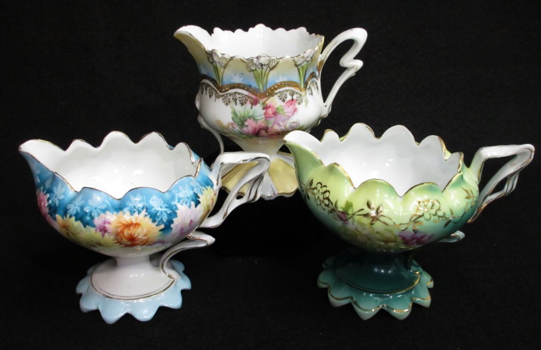 3 RS Prussia Creamers: 3 1/4"-3 1/2"