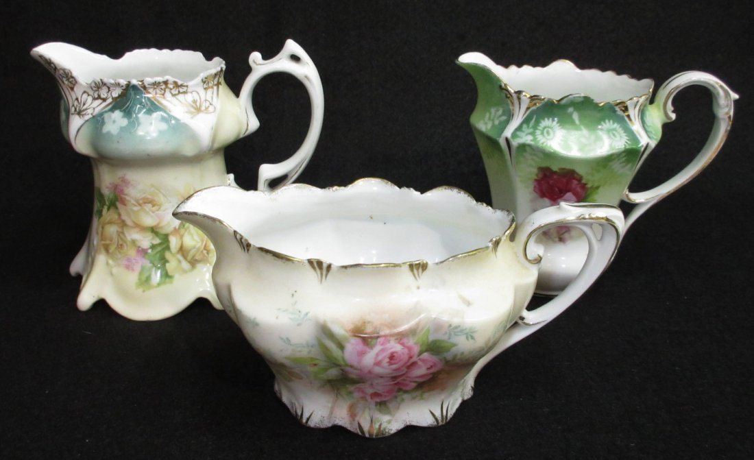 3 RS Prussia Creamers: 2 3/4"-4"