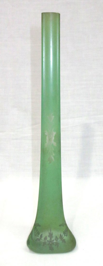 Sgnd. Hawkes Etched Vase (1 of 6)