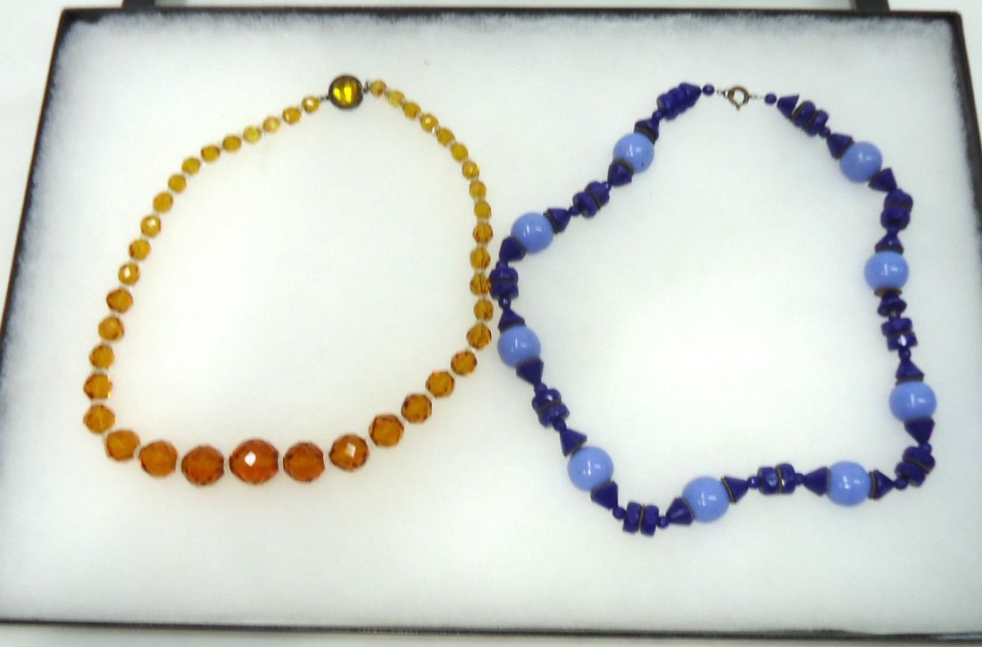 (2) 1920's Czech. Glass Bead Necklaces (1 of 7)