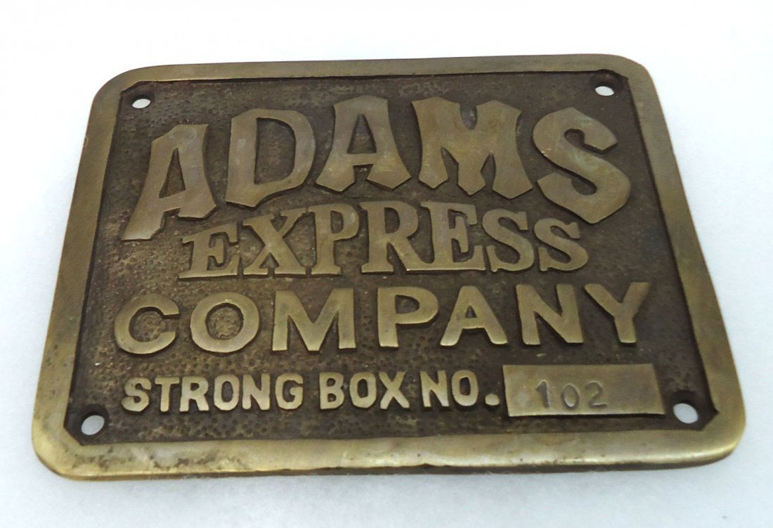 Modern Adam's Express Co. Plaque (1 of 2)