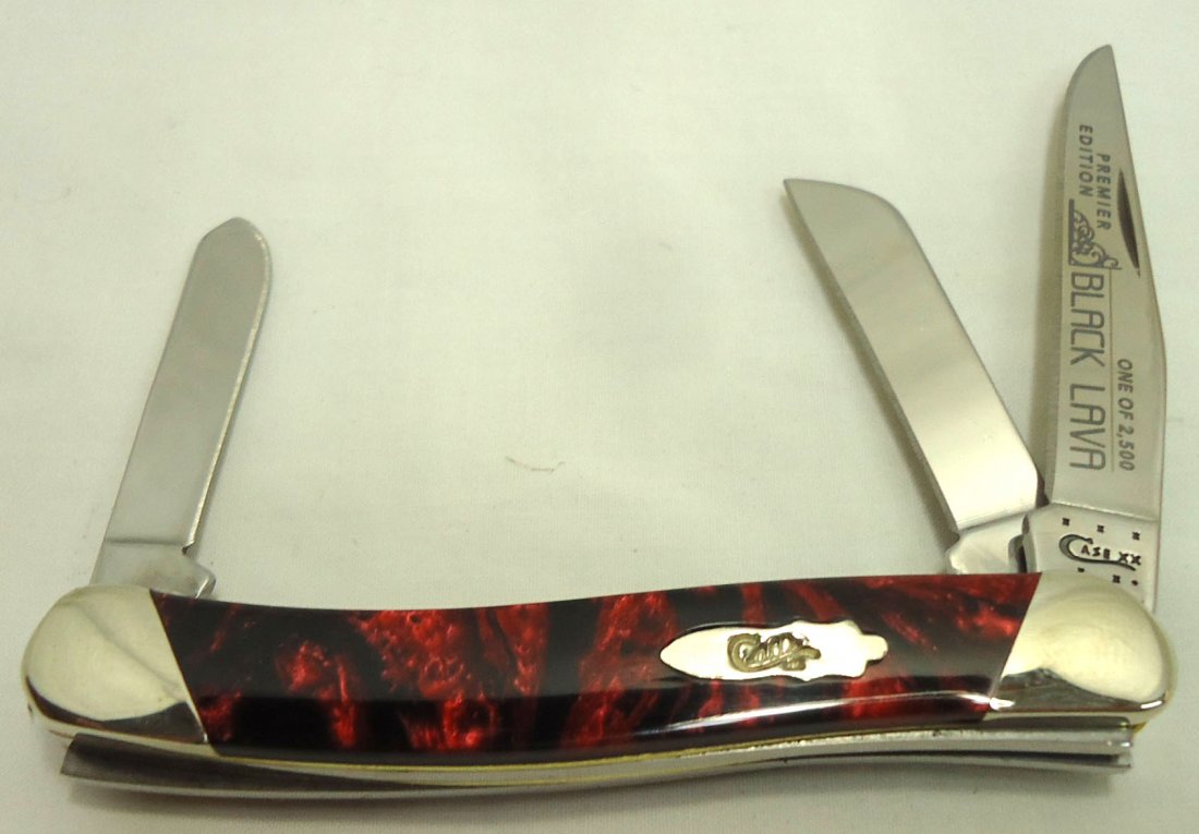 3 1/2" Case XX Black Lava Pocket Knife (1 of 3)