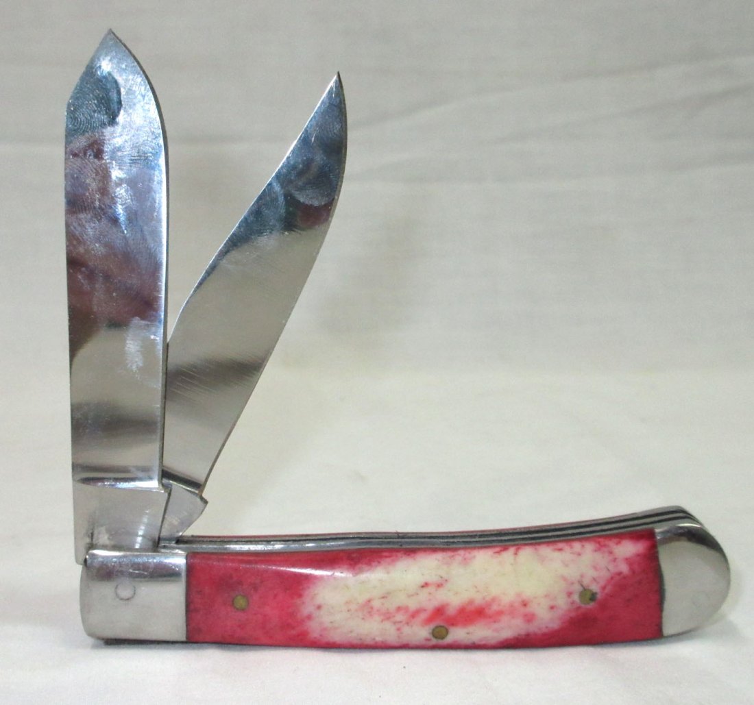4 1/8" Red Bone Pocket Knife: 4 1/8"
