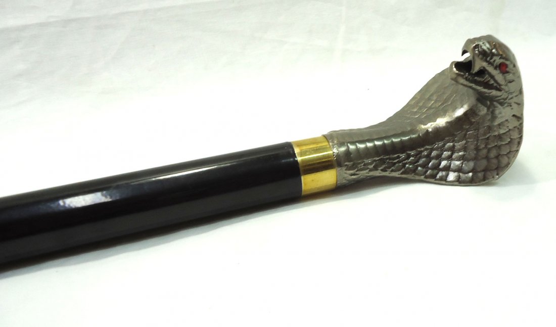 Cobra Head Sword Cane (1 of 3)