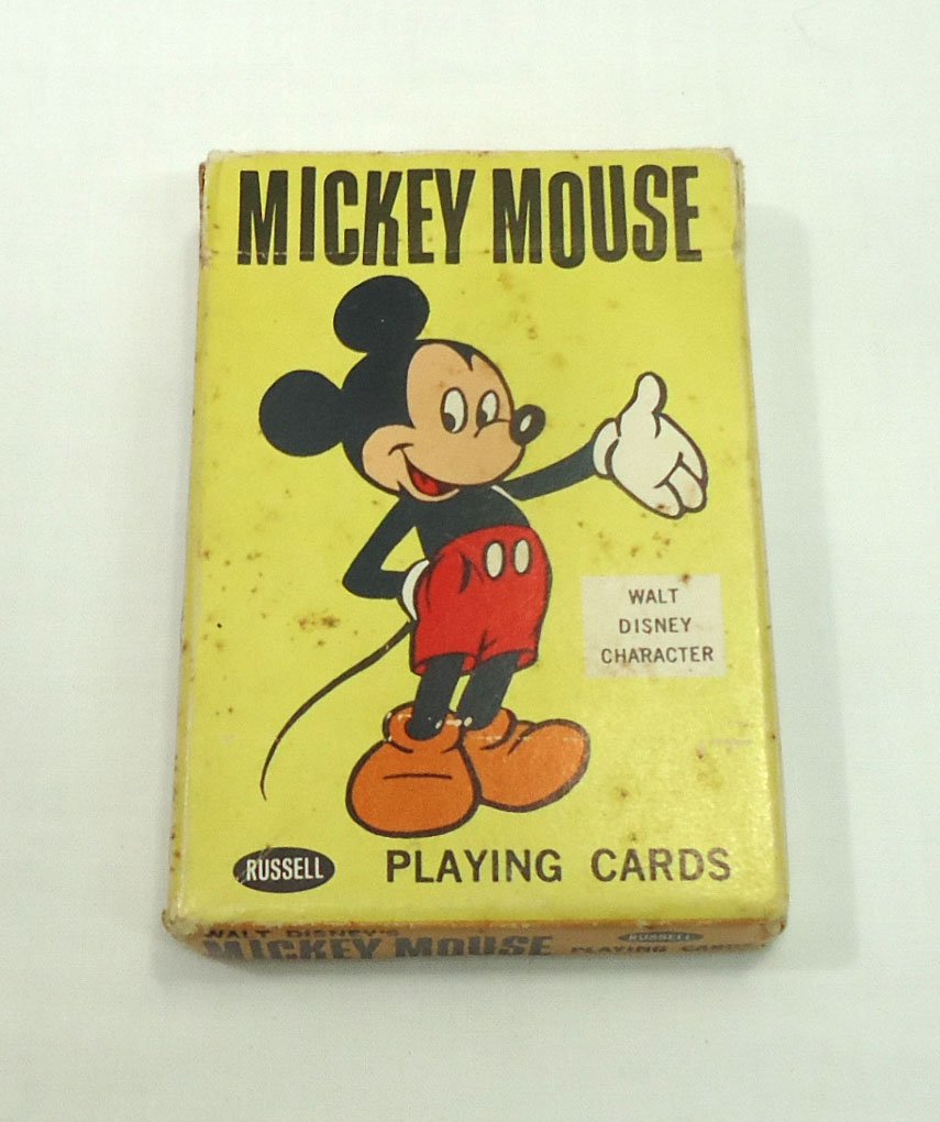 Vtg. Mickey Mouse Playing Cards: 2 1/2" x 3 1/2" Complete