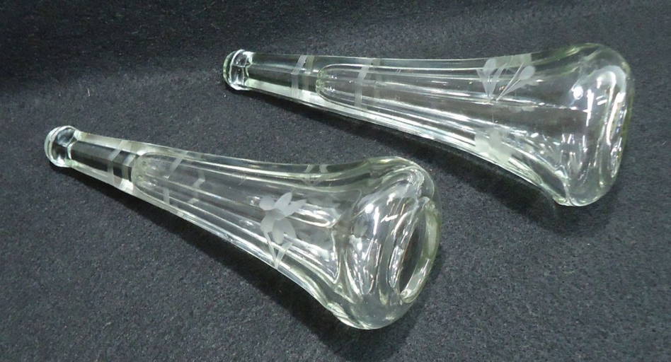 Pr Antique Car Vases