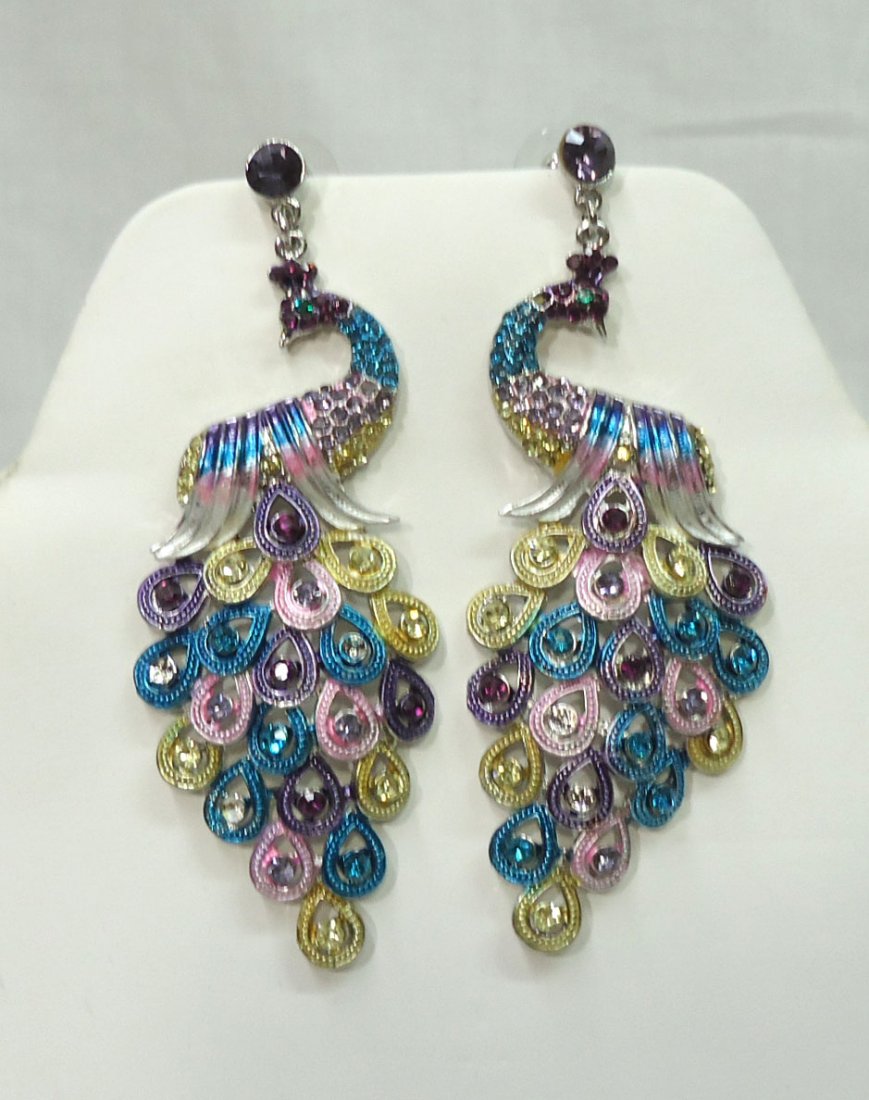 Pr. Costume Peacock Earrings (1 of 2)