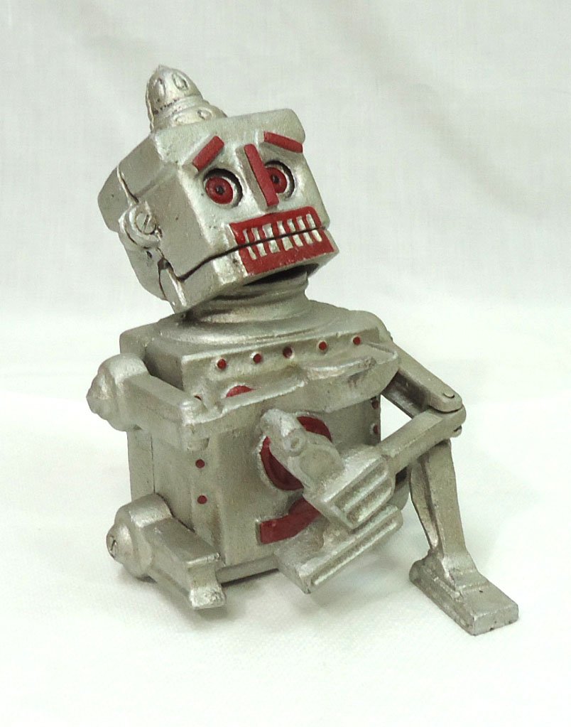 Modern Cast Iron Robert Robot Mech. Bank (1 of 5)