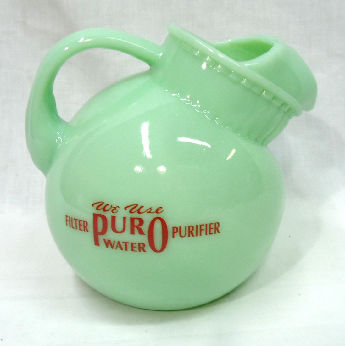 Modern Jadeite Adv. Pitcher (1 of 4)