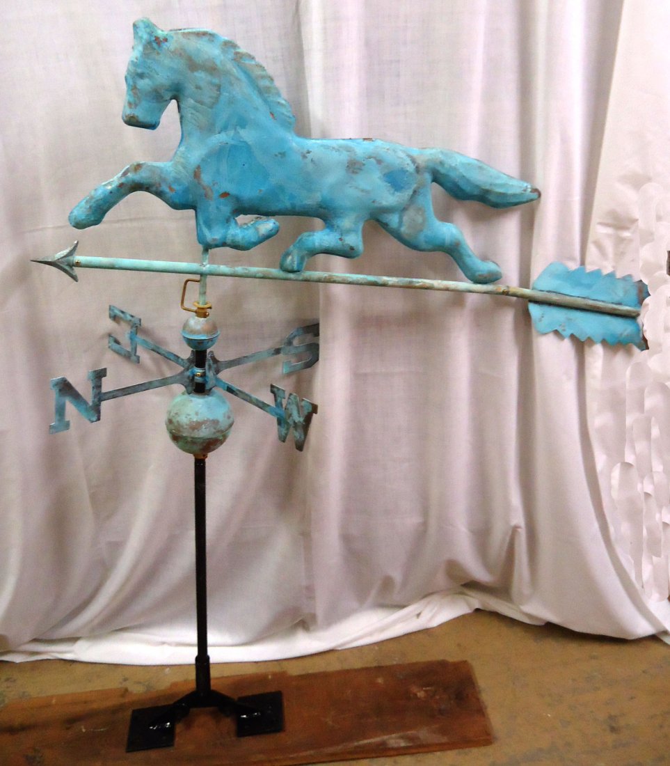 Modern Copper Horse Weather Vane (1 of 4)
