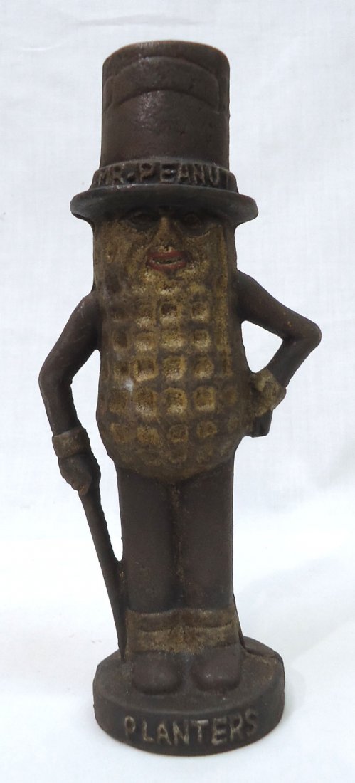 Modern C.I. Lg. Mr. Peanut Still Bank (1 of 4)
