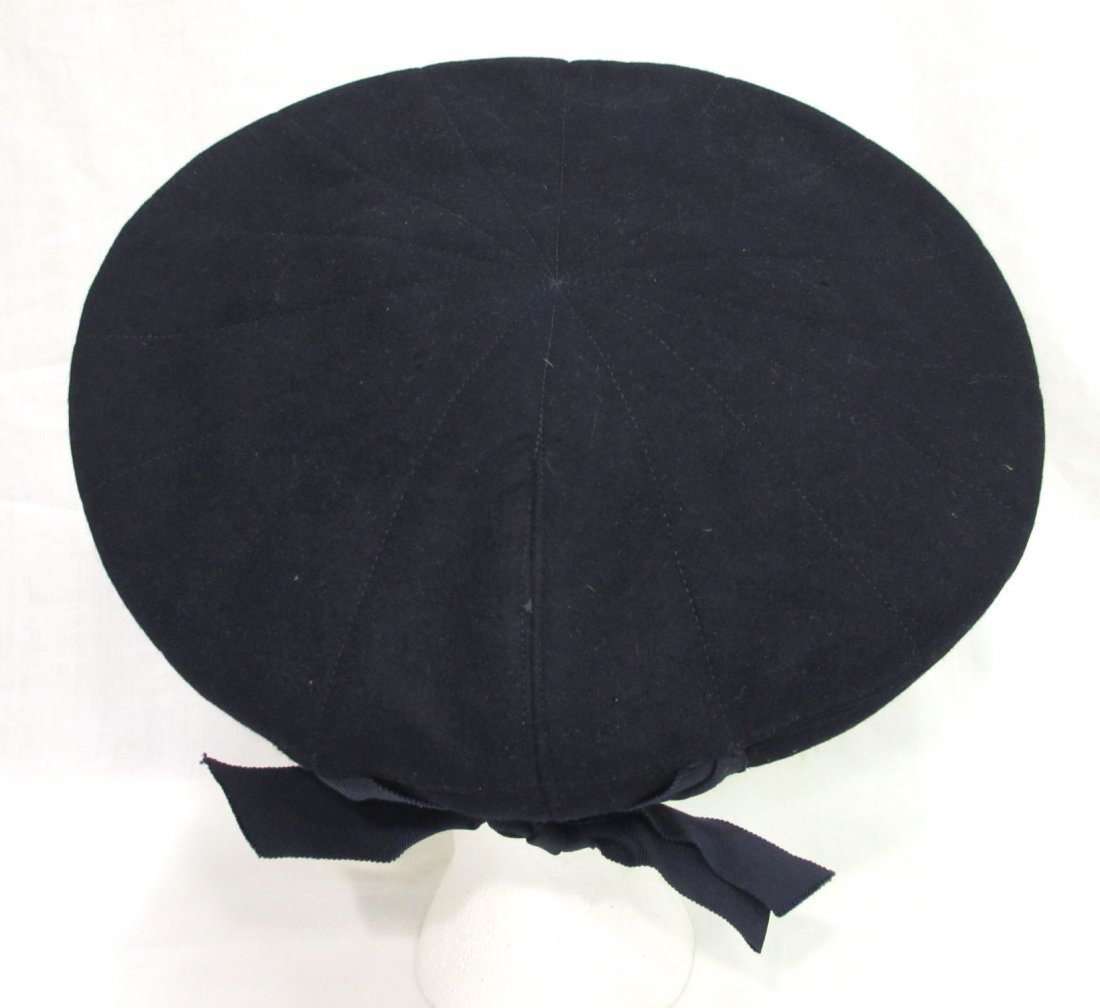 Fashionable Wool Off-The-Face Black Hat (1 of 6)