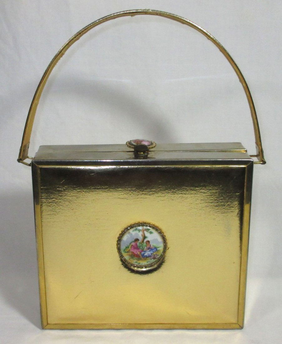 TYROLEAN Gold 1940's N.Y. Box Purse,Book Pc. (1 of 7)