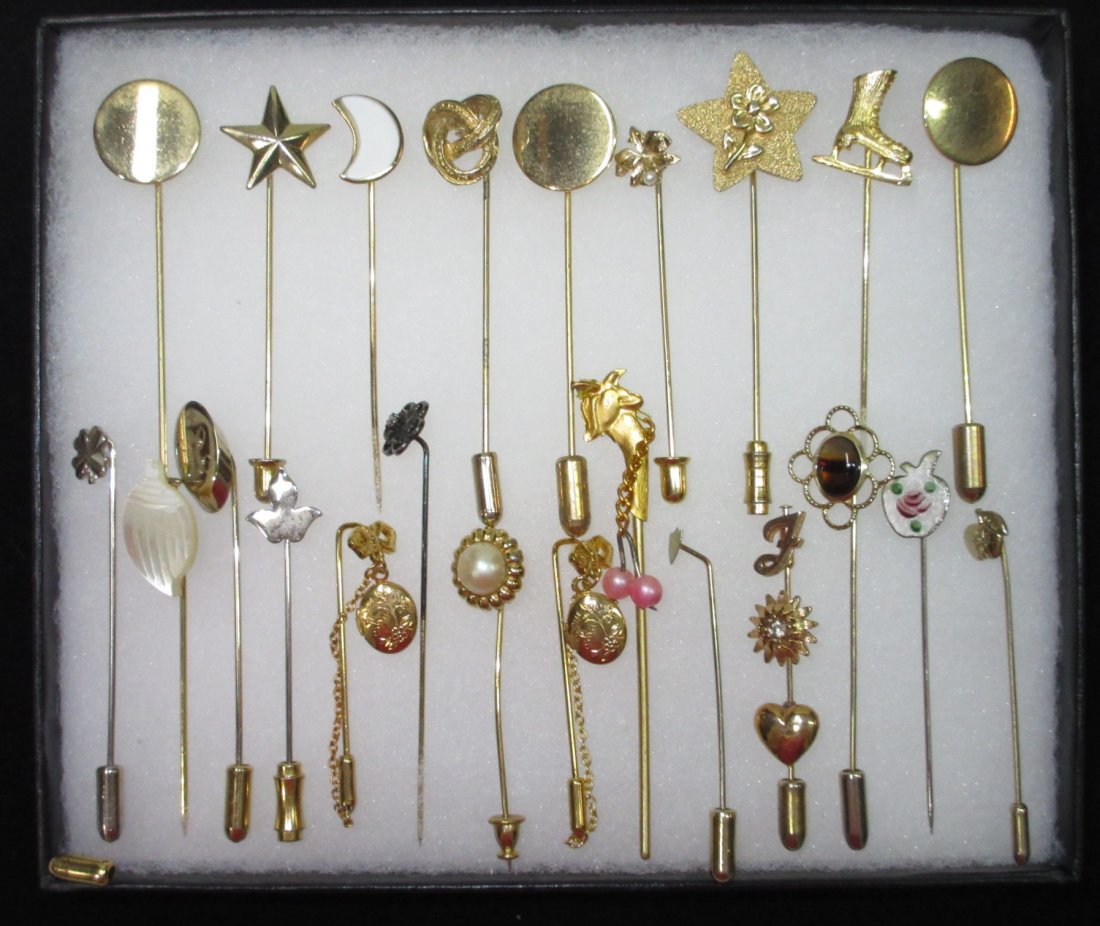 23 Various 70's Stick Pins (1 of 5)