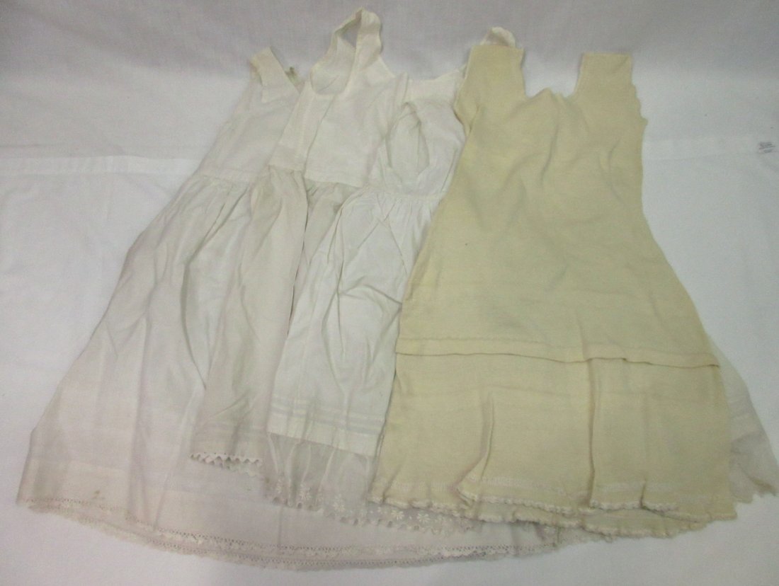 Early Girl's Edwardian Dress Slips - 7pc: 6 Cotton & 1 Knit Little Girl's Edwardian Dress Slips