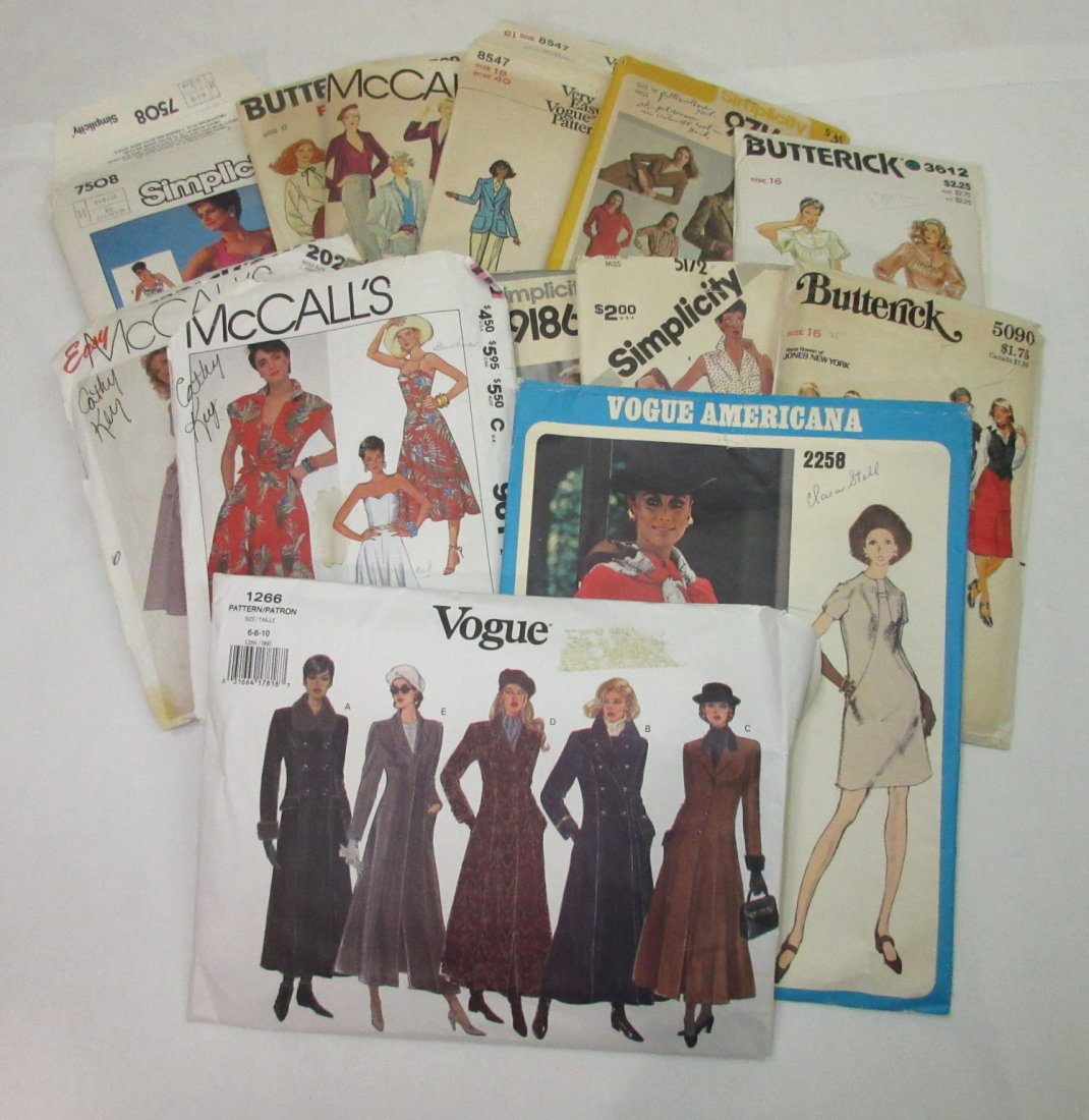 1980's-90's Vogue & Asst. Dress Patterns (1 of 4)