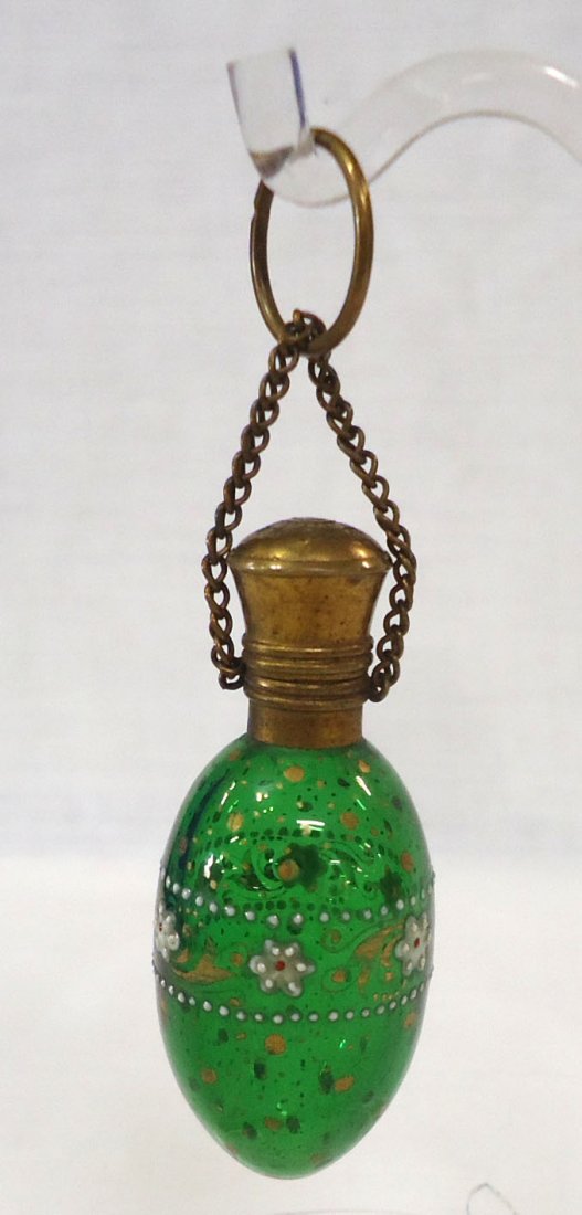 Enameled Victorian Perfume Bottle (1 of 3)