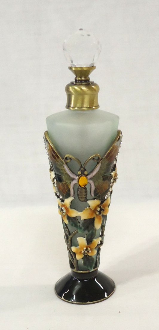 Enameled Butterfly Perfume Bottle (1 of 3)