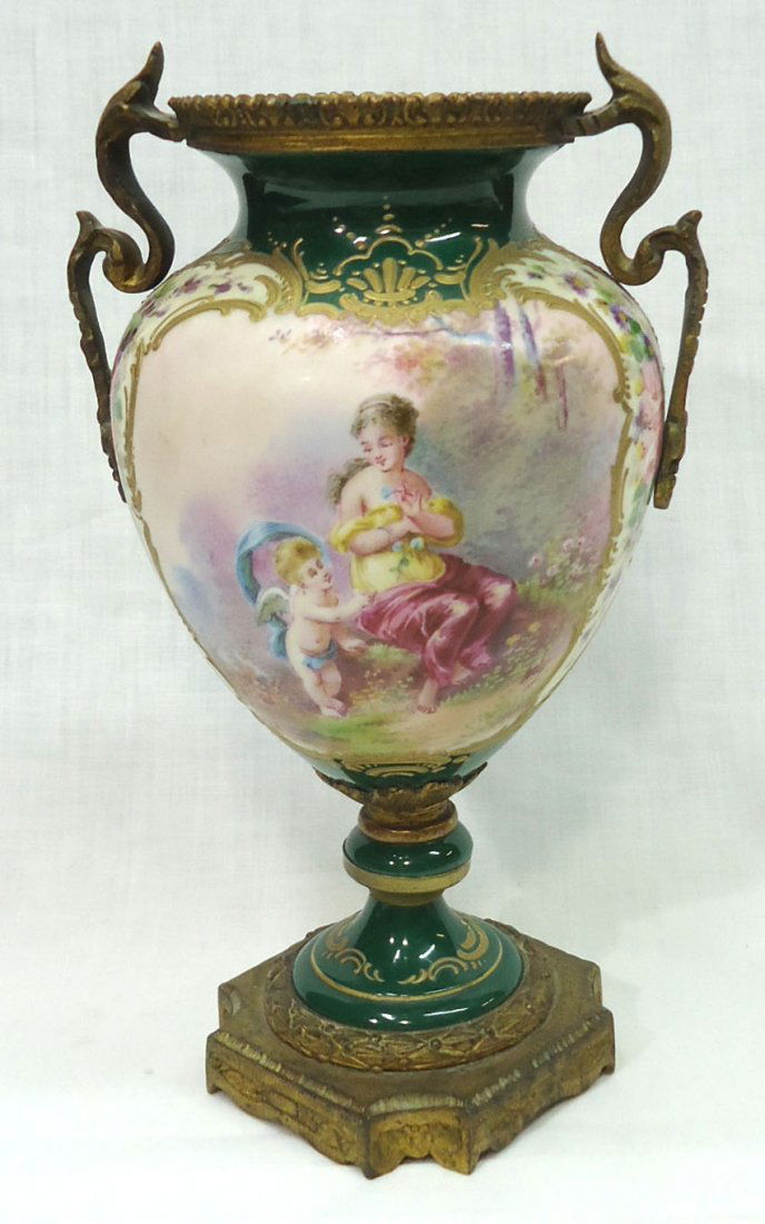 Sgnd. Sevres H.P. Vase (1 of 7)