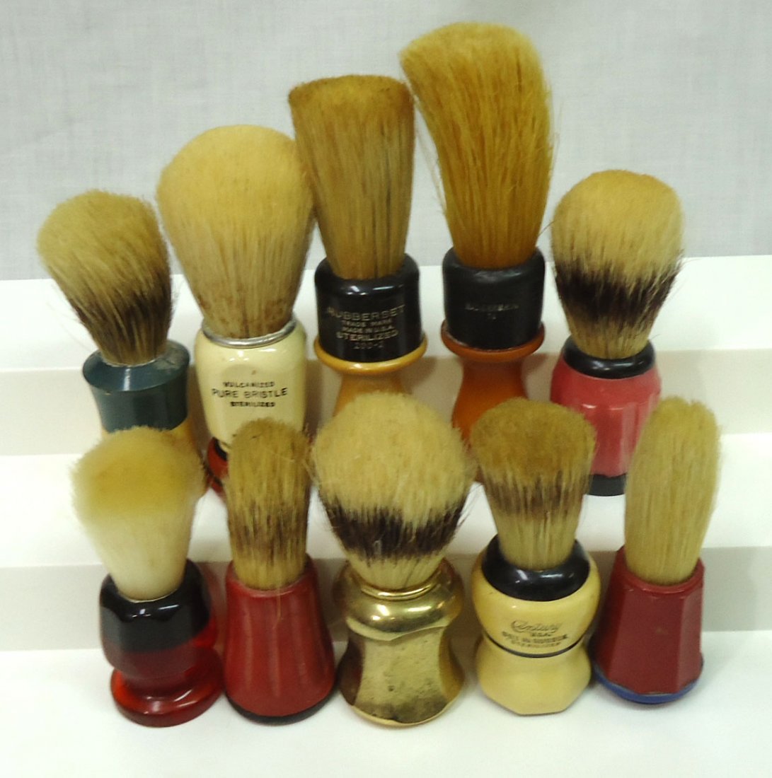 Lot Of 10 Shaving Brushes (1 of 3)