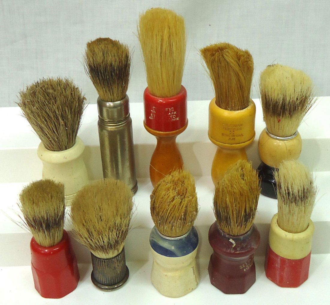 Lot Of 10 Shaving Brushes (1 of 3)