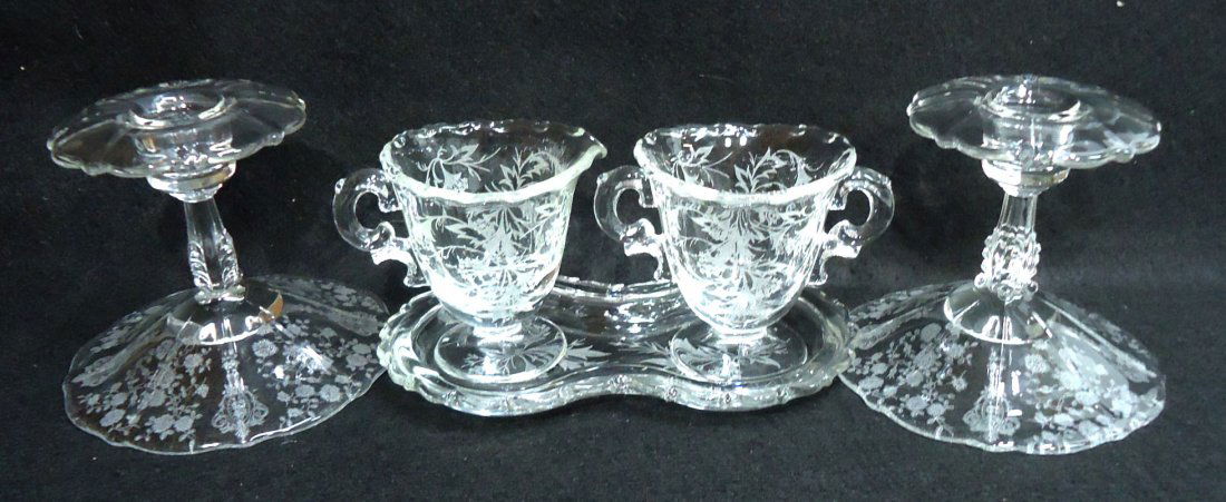 Cambridge Rosepoint Candlesticks & More (1 of 6)