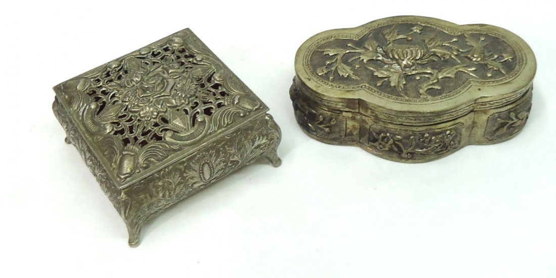 2 Oriental Metal Boxes (1 of 3)