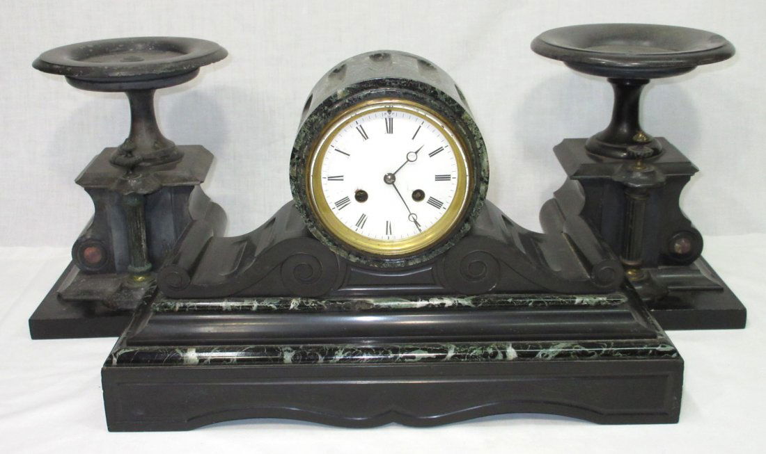 3pc Marble Clock Set (1 of 10)