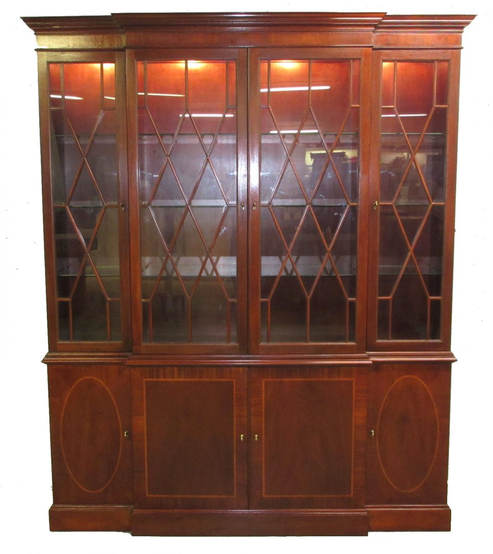 Baker Breakfront "Historic Charleston Reproductions" (1 of 8)