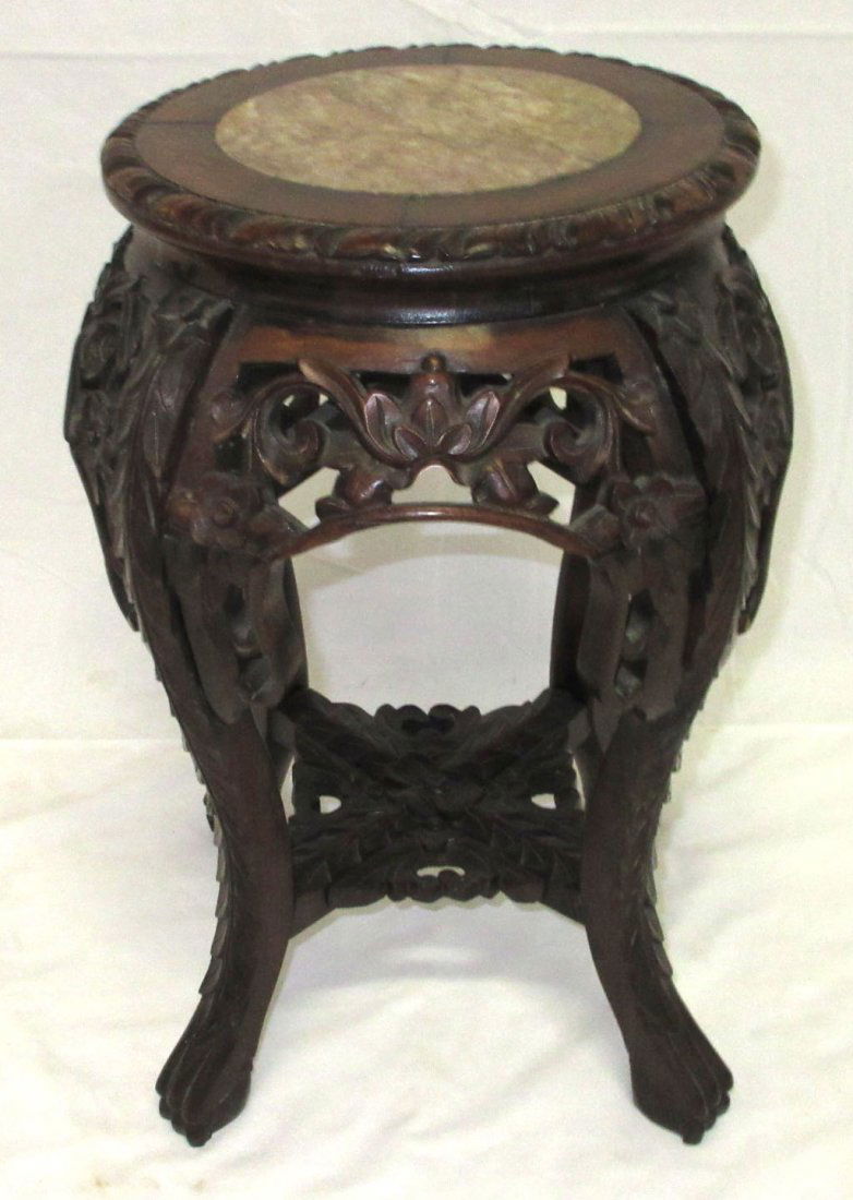Oriental Marble Top Pedestal (1 of 6)