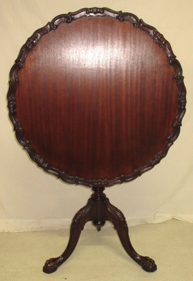 Mahog. Tilt Top Table (1 of 5)