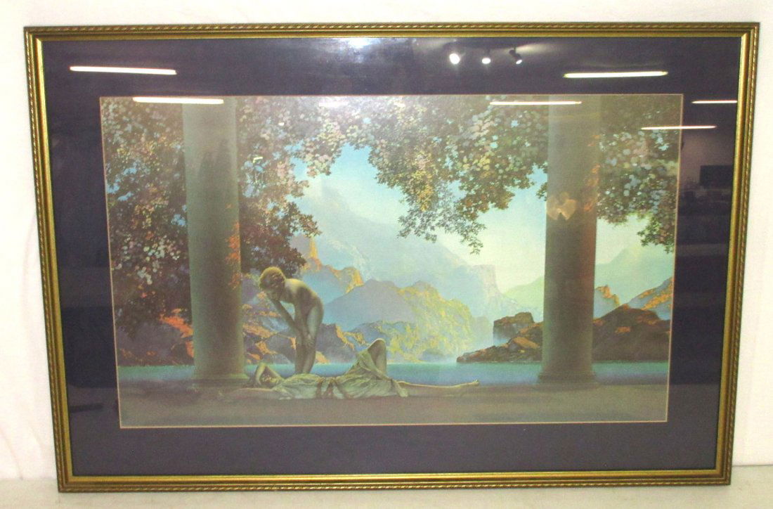 Maxfield Parrish Print: 37" x 25 1/4" Frame
