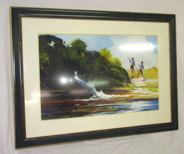 Tarpon Painting Artist Sgnd