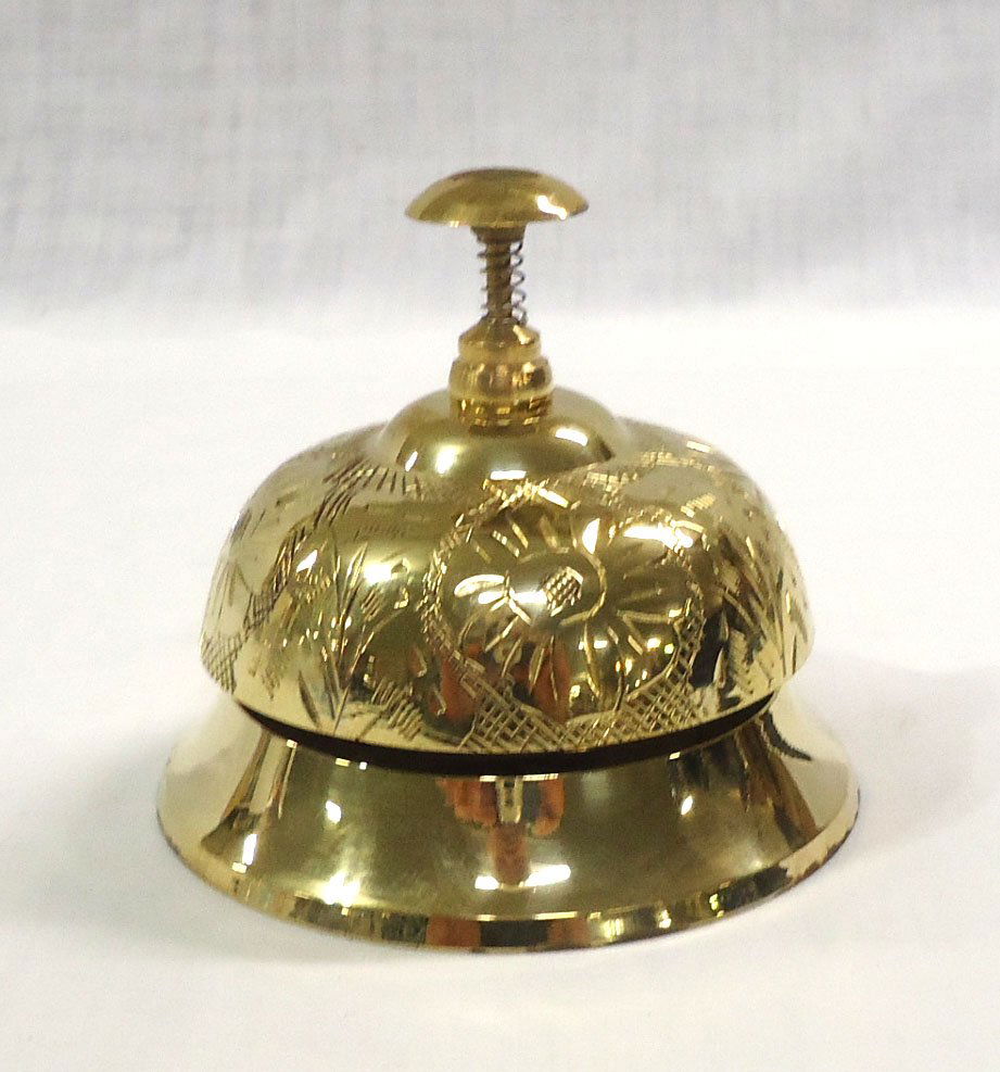 Modern Brass Hotel Bell (1 of 3)