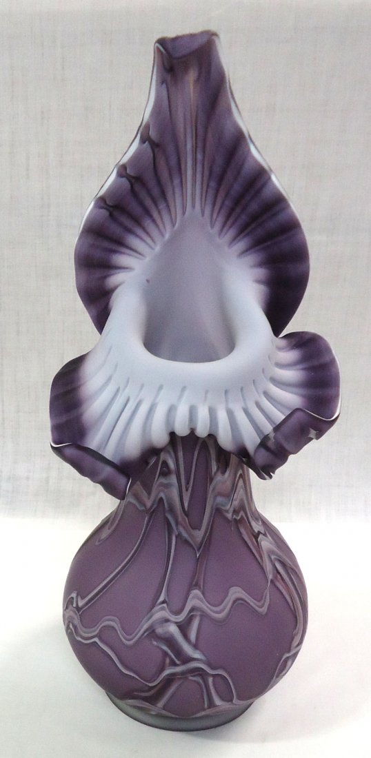 E. Zareh Jack in Pulpit Vase: Sgnd. 17"T x 7"W