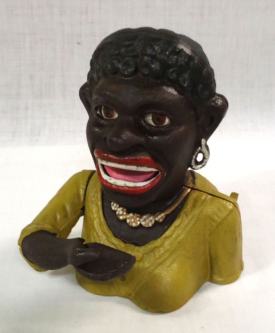 Modern C.I. Dinah Mechanical Bank (1 of 4)